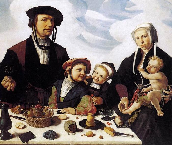 Maarten van Heemskerck Family Portrait oil painting picture